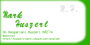 mark huszerl business card